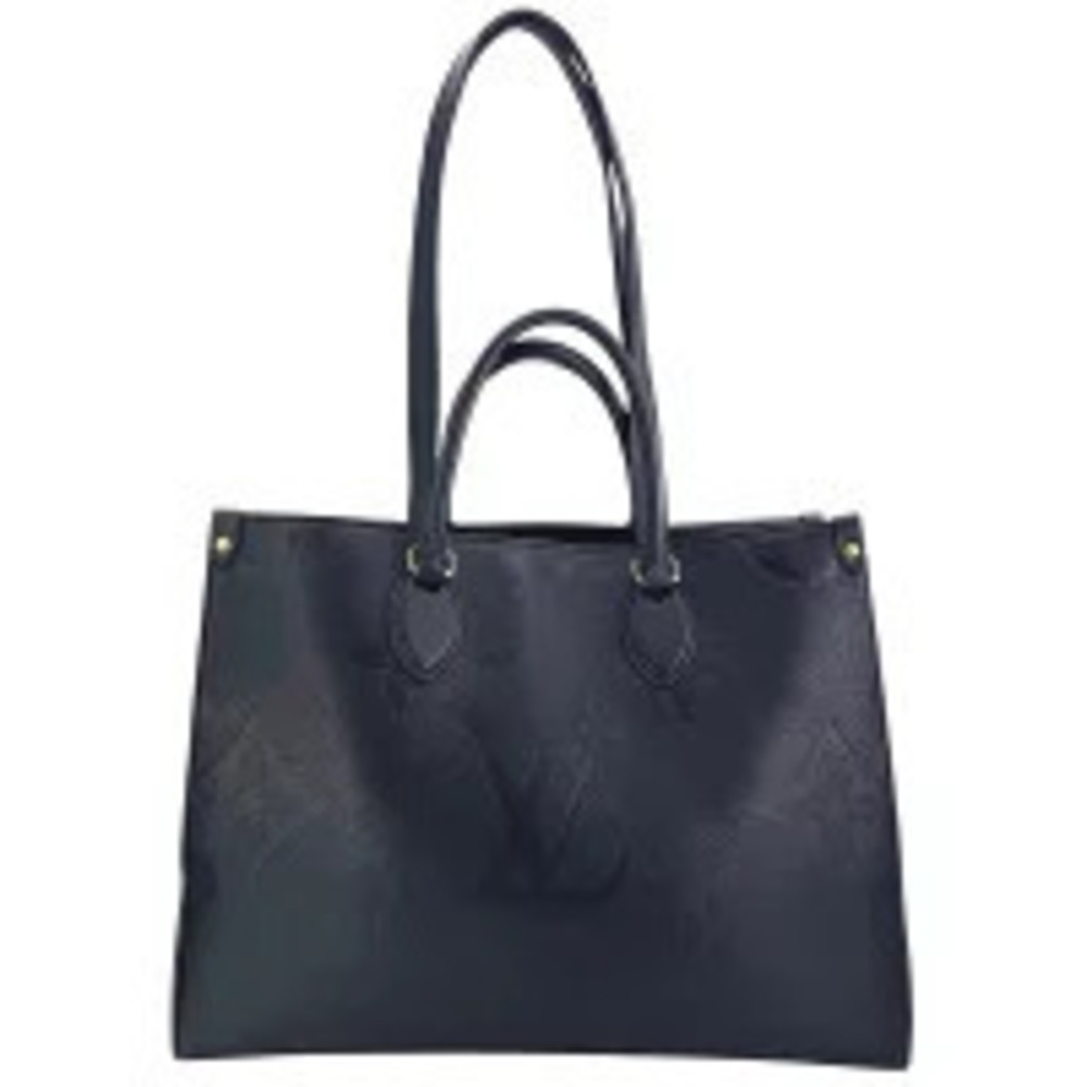 Louis Vuitton OnTheGo Tote Bag Monogram Empreinte Leather Black Noir Black